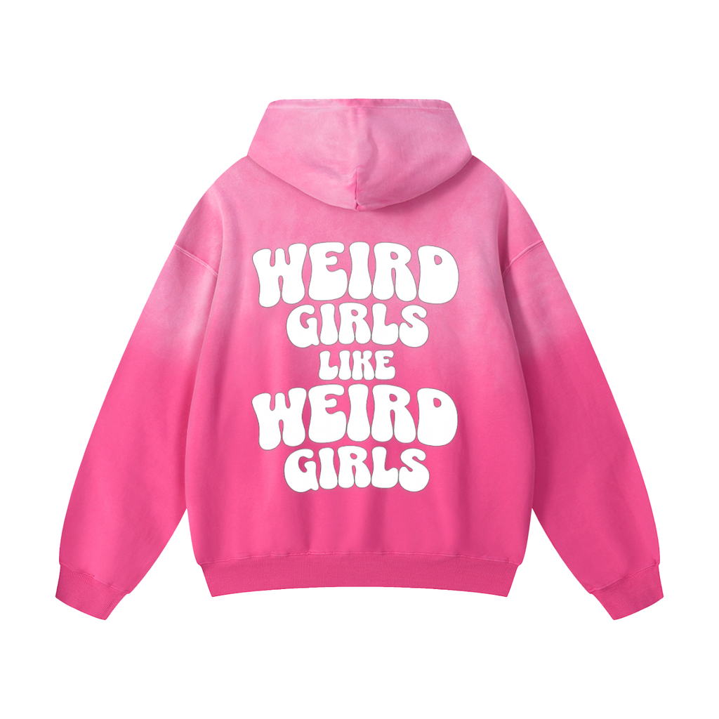Weird Girls Like Weird Girls - Ombré Oversized Hoodie