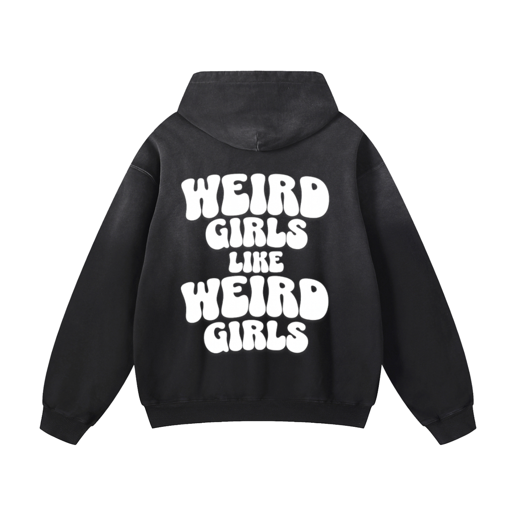 Weird Girls Like Weird Girls - Ombré Oversized Hoodie