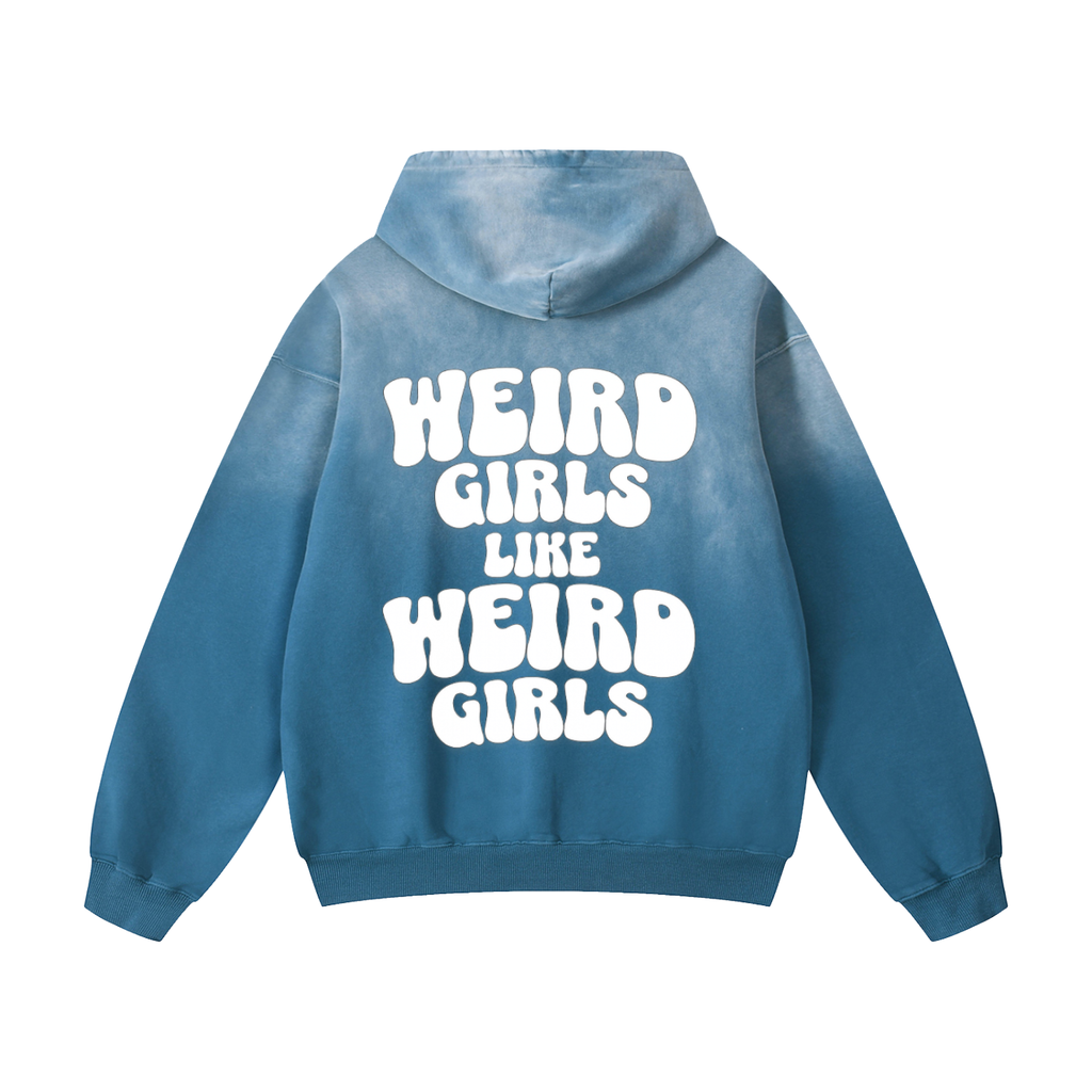 Weird Girls Like Weird Girls - Ombré Oversized Hoodie