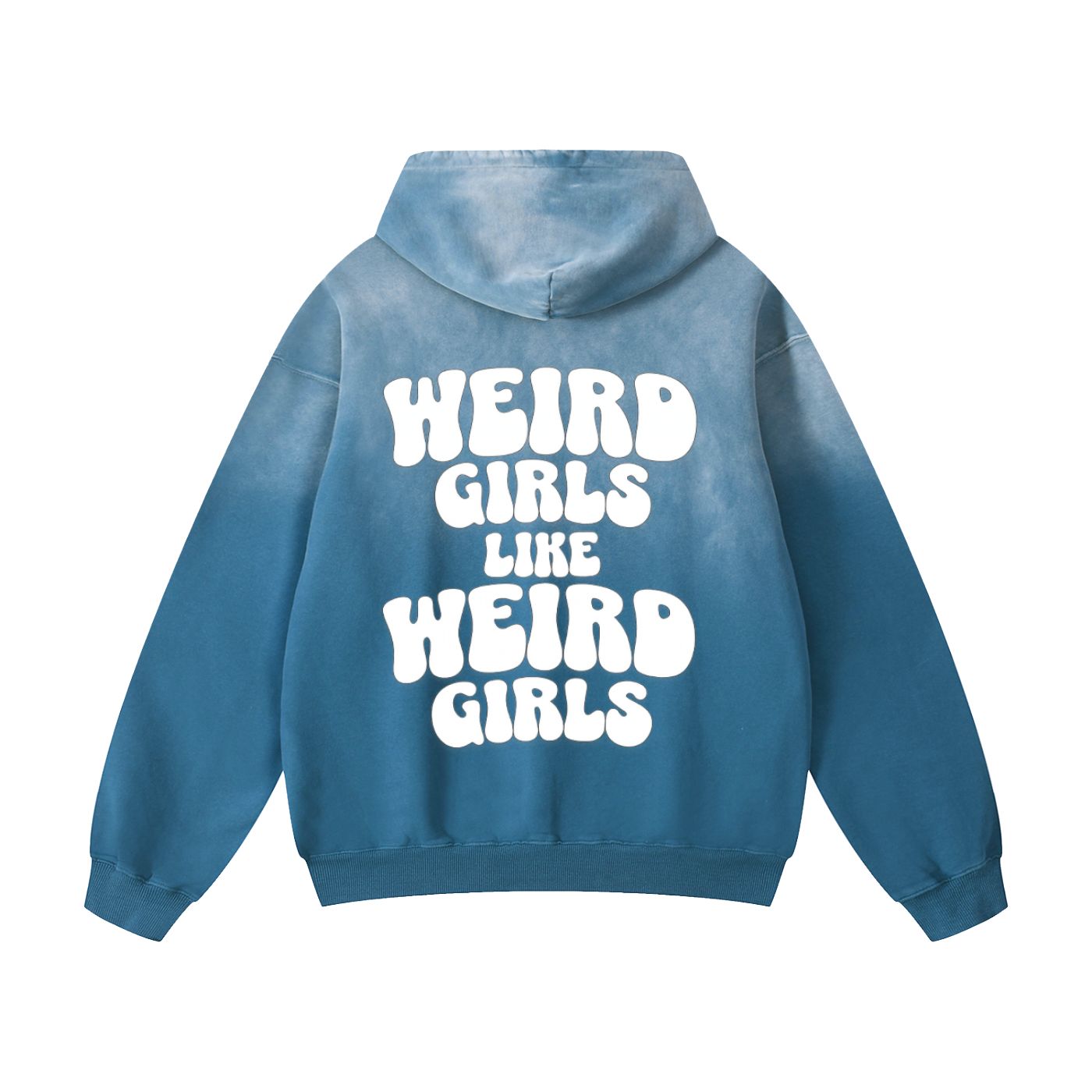 Weird Girls Like Weird Girls - Ombré Oversized Hoodie